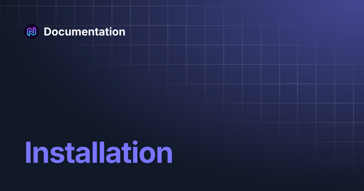 Installation | Documentation